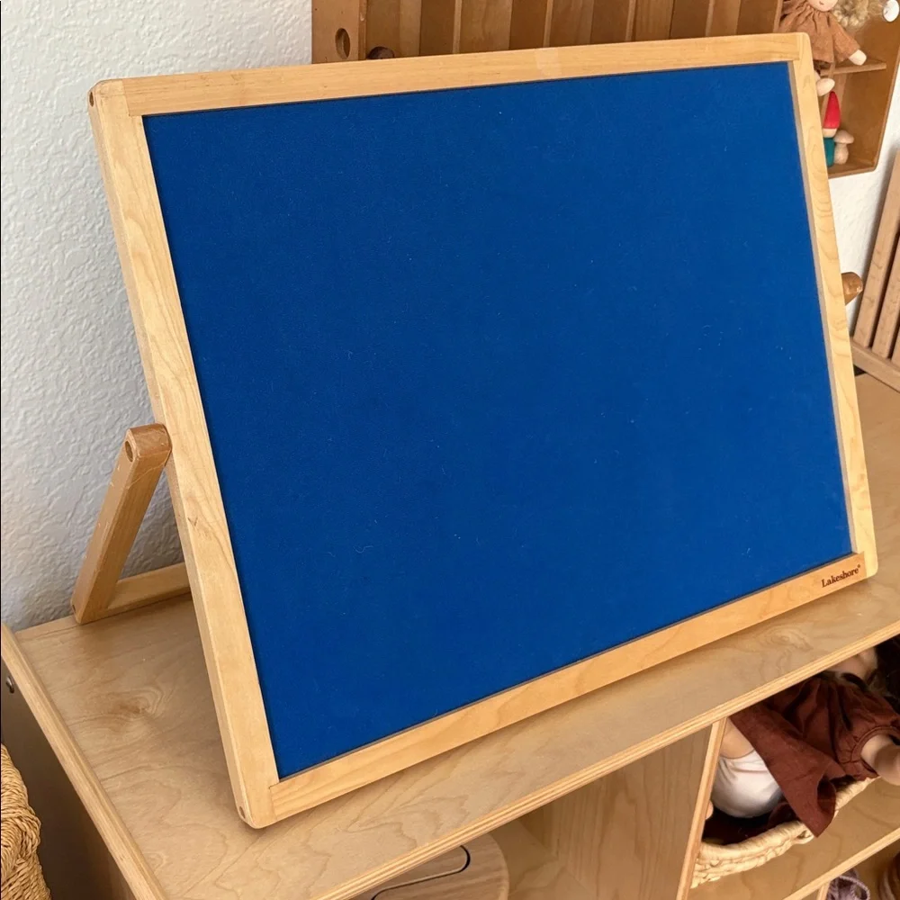 Lakeshore Blue Felt Wooden Board | homeschool
